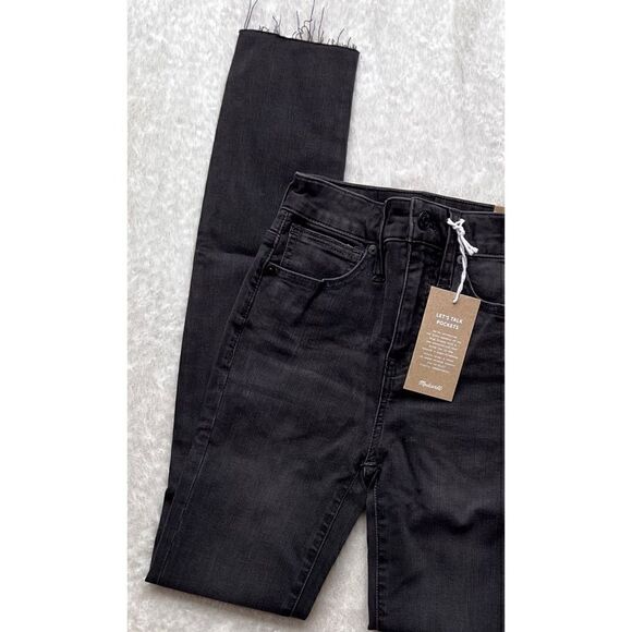 NWT Madewell Tall Curvy High-Rise Skinny Jeans in Black Sea, Size 23T - Picture 6 of 16